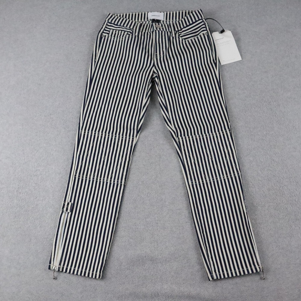 Current/Elliott Jeans Womens 25 Cropped Lexton 5-Pocket Stretch Blue Striped NWT